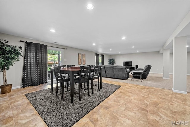 515 Country Chase Dr, Lake St Louis, MO 63367 - dining area with recessed lighting and baseboards
