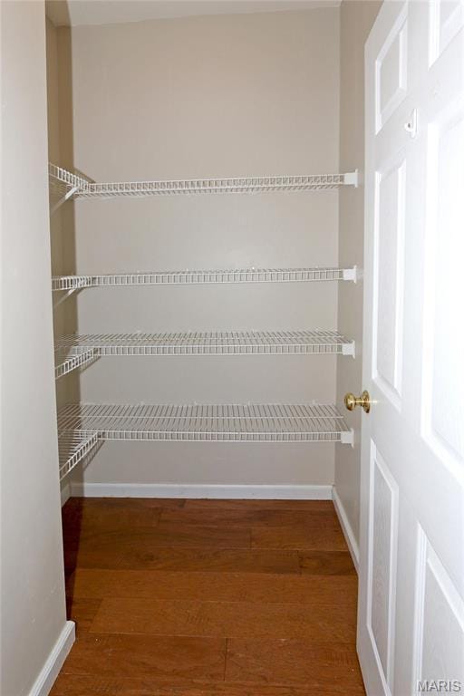view of storage area