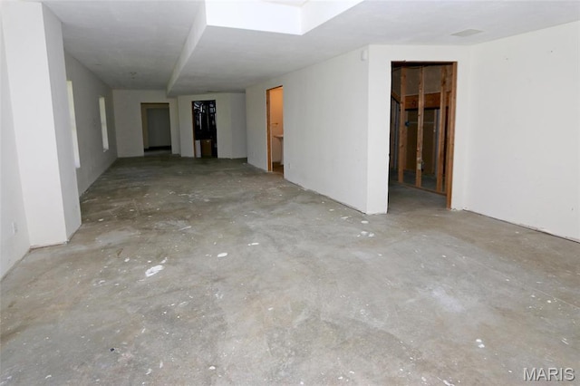 view of basement
