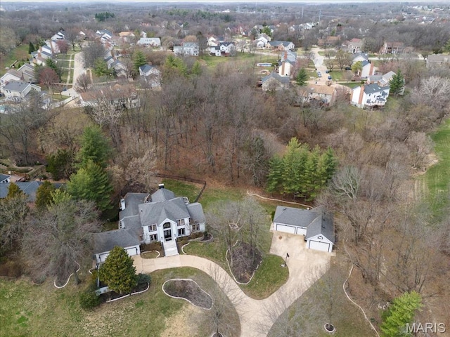 1909 Shepard Rd, Wildwood, MO 63038 - aerial view of property and surrounding area featuring nearby suburban area