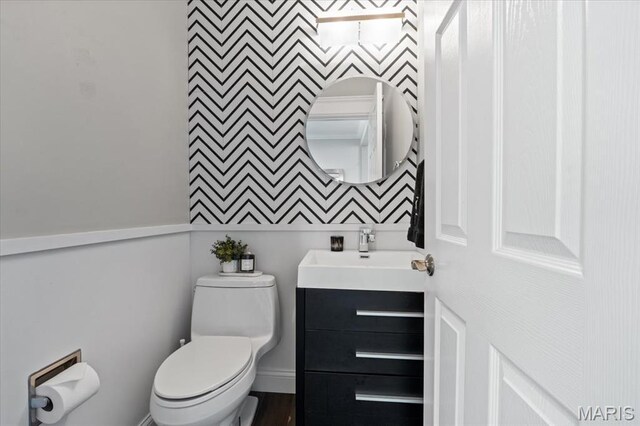 1909 Shepard Rd, Wildwood, MO 63038 - half bathroom featuring toilet and vanity