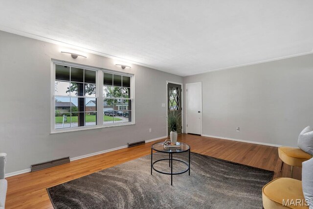 133 Winthrop Dr, Belleville, IL 62221 - living room with wood finished floors and baseboards