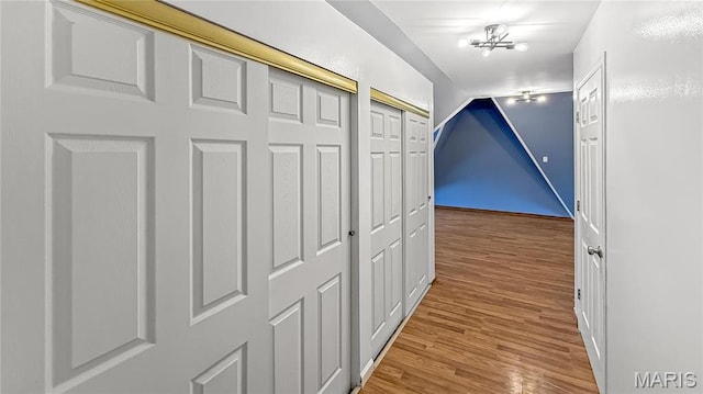 4411 Nelson Dr, Saint Louis, MO 63121 - hall featuring wood finished floors