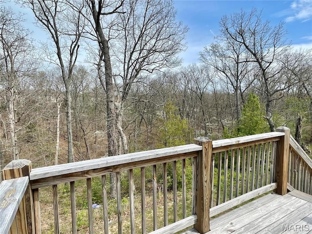 22880 Return Ln, Waynesville, MO 65583 - deck with a forest view