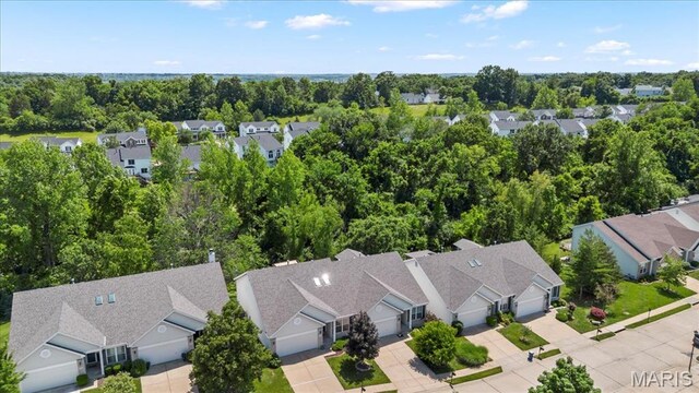 1136 Arbor Place Dr, Manchester, MO 63088 - aerial perspective of suburban area