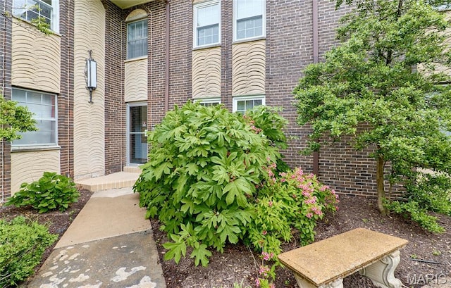 10359 Corbeil Dr Unit D, Saint Louis, MO 63146 - property entrance featuring brick siding
