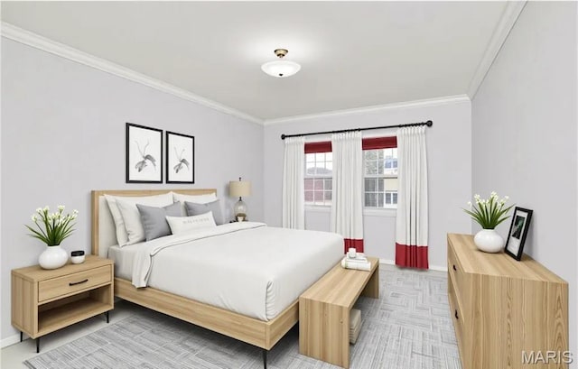 10359 Corbeil Dr Unit D, Saint Louis, MO 63146 - bedroom featuring crown molding and baseboards