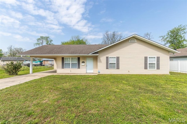1501 Vincent St, Poplar Bluff, MO 63901 - single story home featuring concrete driveway and an attached carport