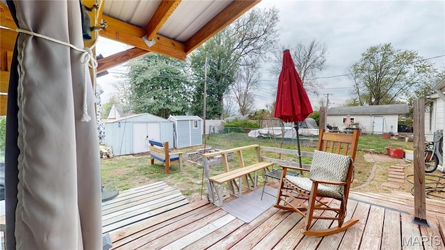 view of deck