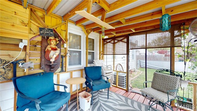 view of sunroom / solarium