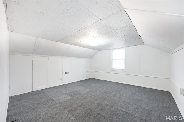 917 N Church St, Belleville, IL 62220 - additional living space featuring dark colored carpet and vaulted ceiling