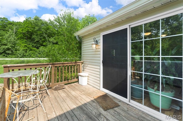 119 Bethel Rd, Hawk Point, MO 63349 - view of wooden terrace