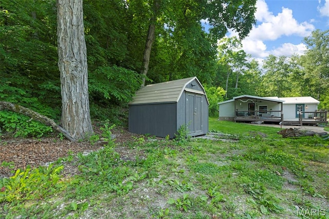 119 Bethel Rd, Hawk Point, MO 63349 - view of yard featuring a deck