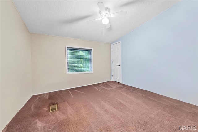 119 Bethel Rd, Hawk Point, MO 63349 - carpeted spare room with ceiling fan and a textured ceiling