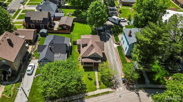 528 Hillsboro Ave, Edwardsville, IL 62025 - aerial perspective of suburban area