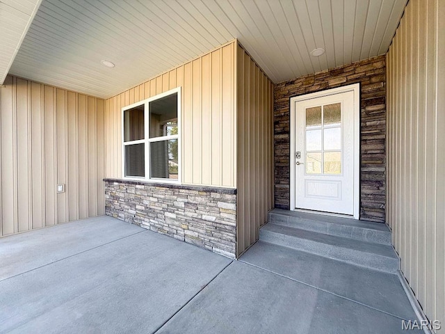 201 Ariel Ct, Desloge, MO 63601 - view of exterior entry featuring stone siding