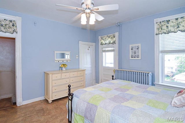 4207 Connecticut St, Saint Louis, MO 63116 - bedroom with baseboards and a ceiling fan