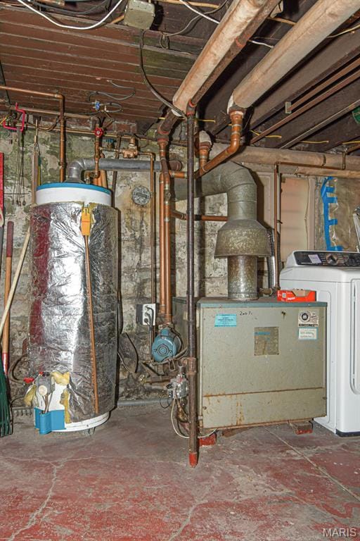 4207 Connecticut St, Saint Louis, MO 63116 - utilities with washer / dryer and water heater