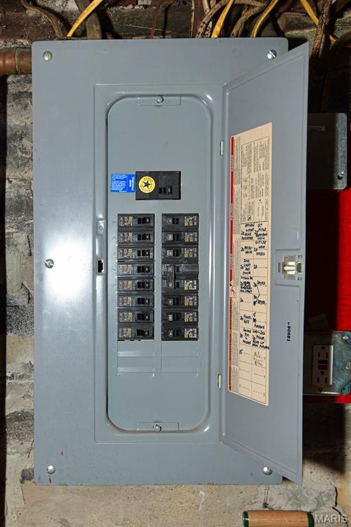 4207 Connecticut St, Saint Louis, MO 63116 - utility room with electric panel