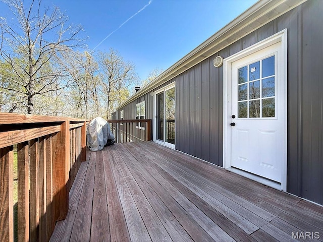 8325 Maple Ln, Dittmer, MO 63023 - view of wooden deck
