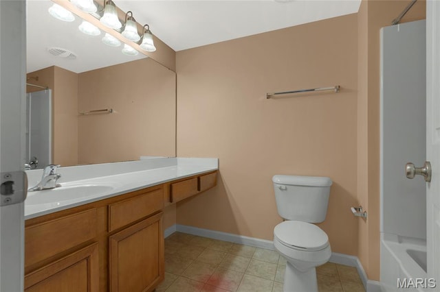 9744 Bexley Station Dr Unit F, Saint Louis, MO 63123 - full bathroom featuring vanity, tile patterned floors, and bathtub / shower combination