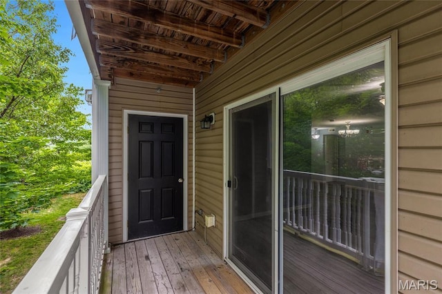 9744 Bexley Station Dr Unit F, Saint Louis, MO 63123 - view of wooden deck