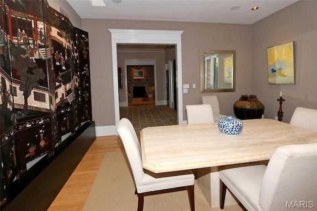 7788 Pershing Ave, Clayton, MO 63105 - dining area with wood finished floors