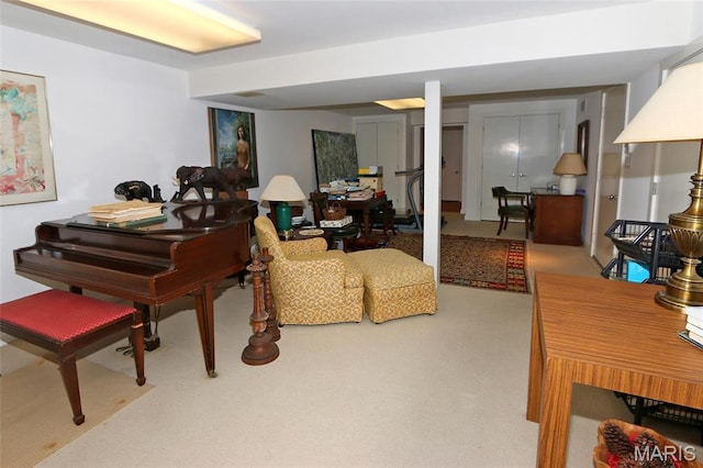 7788 Pershing Ave, Clayton, MO 63105 - living area featuring carpet floors