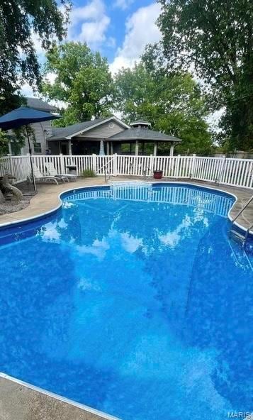 433 Snipes Dr, Saint Charles, MO 63303 - view of pool with a gazebo