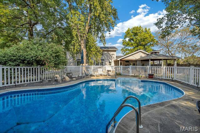 433 Snipes Dr, Saint Charles, MO 63303 - view of pool with a gazebo