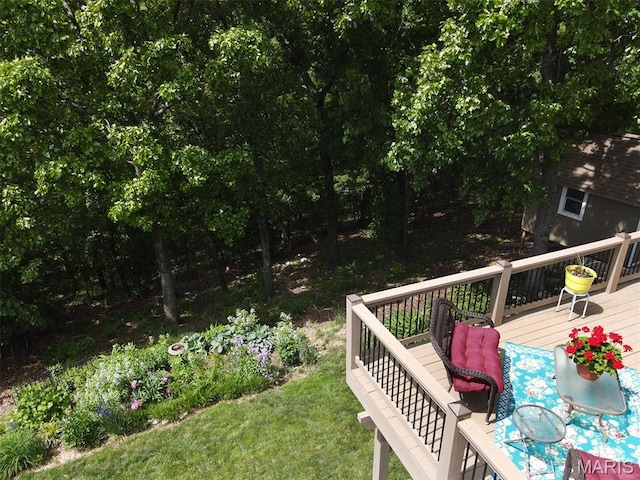 2122 Birchwood Dr, Barnhart, MO 63012 - wooden deck with a lawn