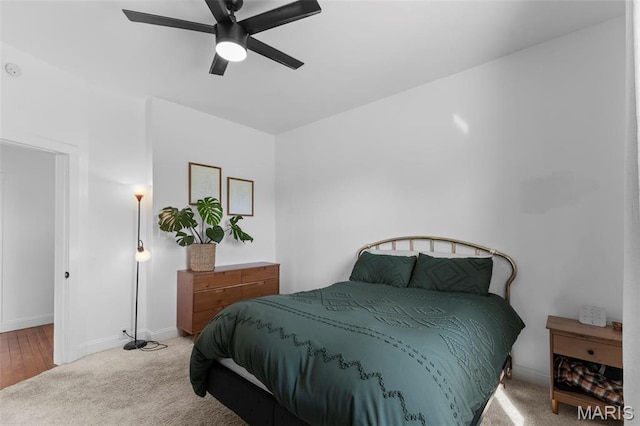 2708 Old State Route 3, Columbia, IL 62236 - bedroom featuring baseboards, carpet flooring, and ceiling fan