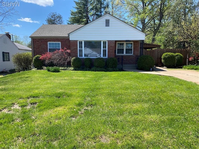 view of front of house featuring brick siding