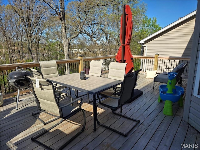 6029 Timber Hollow Ln, High Ridge, MO 63049 - deck featuring outdoor dining space
