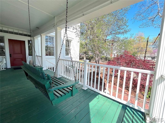 445 E 12th St, Alton, IL 62002 - deck featuring a porch