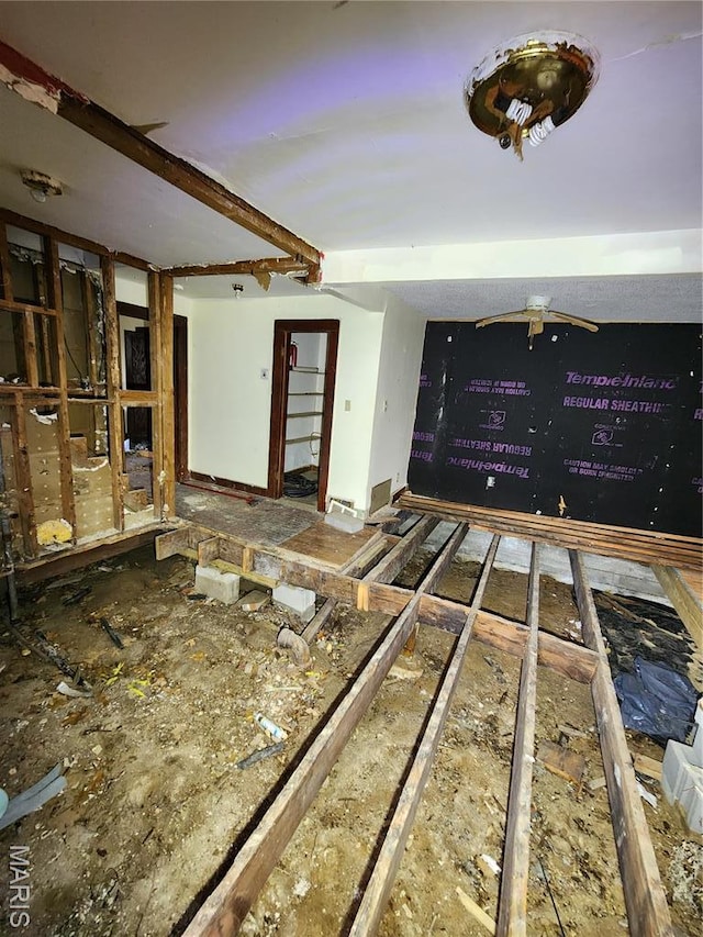 view of unfurnished living room