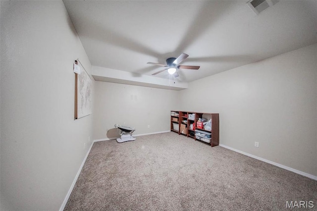 19580 Lyle Ln, Waynesville, MO 65583 - carpeted spare room featuring ceiling fan and baseboards