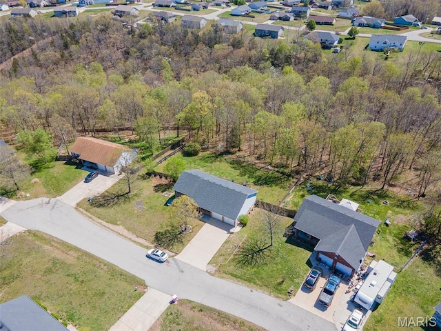 19580 Lyle Ln, Waynesville, MO 65583 - aerial view of property's location with a forest and nearby suburban area