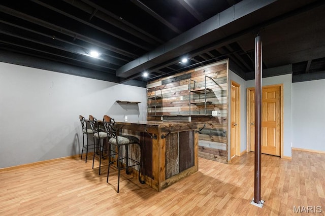 92 Rinderer Rd, Trenton, IL 62293 - indoor dry bar featuring light wood-style floors and baseboards
