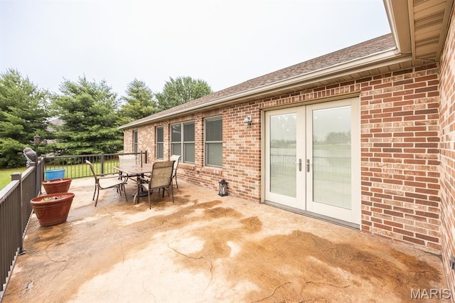 92 Rinderer Rd, Trenton, IL 62293 - view of patio with french doors and outdoor dining space