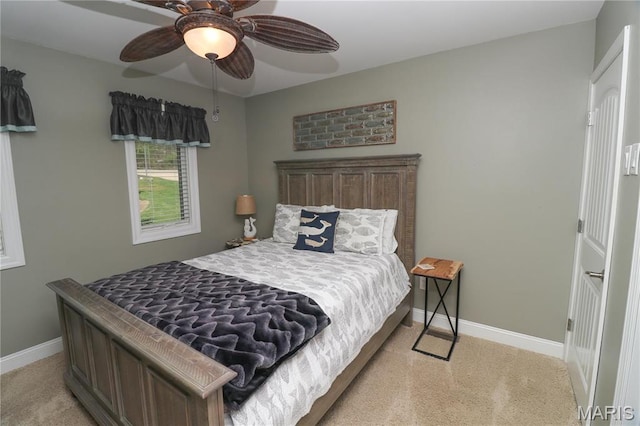 616 W Capri Dr, Bonne Terre, MO 63628 - bedroom featuring baseboards and a ceiling fan
