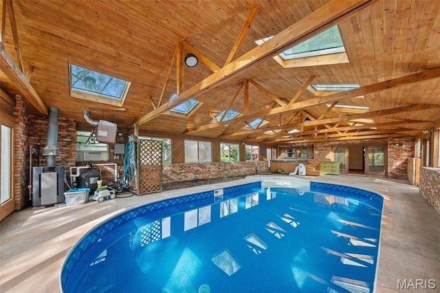 4044 Locke Ave, Bridgeton, MO 63044 - indoor pool featuring a patio