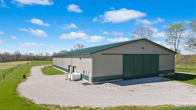 21510 Keyesport Rd, Keyesport, IL 62253 - view of pole building with a view of countryside