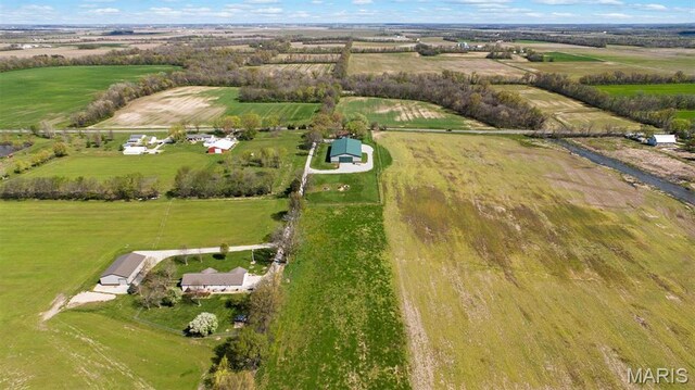 21510 Keyesport Rd, Keyesport, IL 62253 - aerial view of property and surrounding area featuring rural landscape and agricultural land