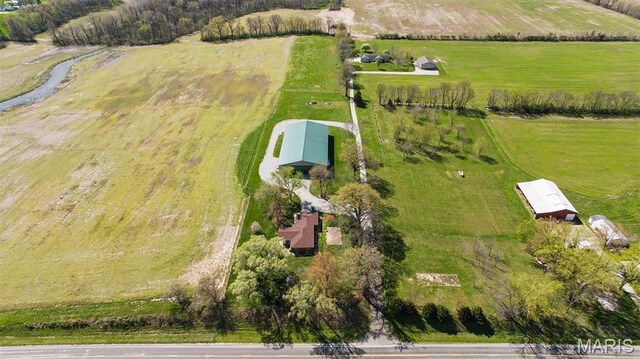21510 Keyesport Rd, Keyesport, IL 62253 - aerial view of sparsely populated area with agricultural land