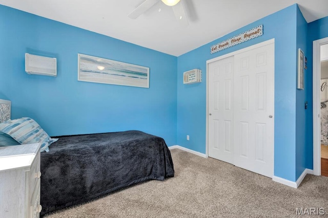 420 Glen Forest Dr, Troy, MO 63379 - bedroom featuring carpet flooring, baseboards, and a closet