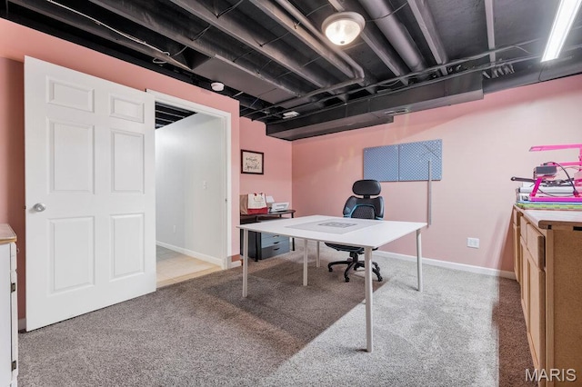 420 Glen Forest Dr, Troy, MO 63379 - office area featuring carpet flooring and baseboards