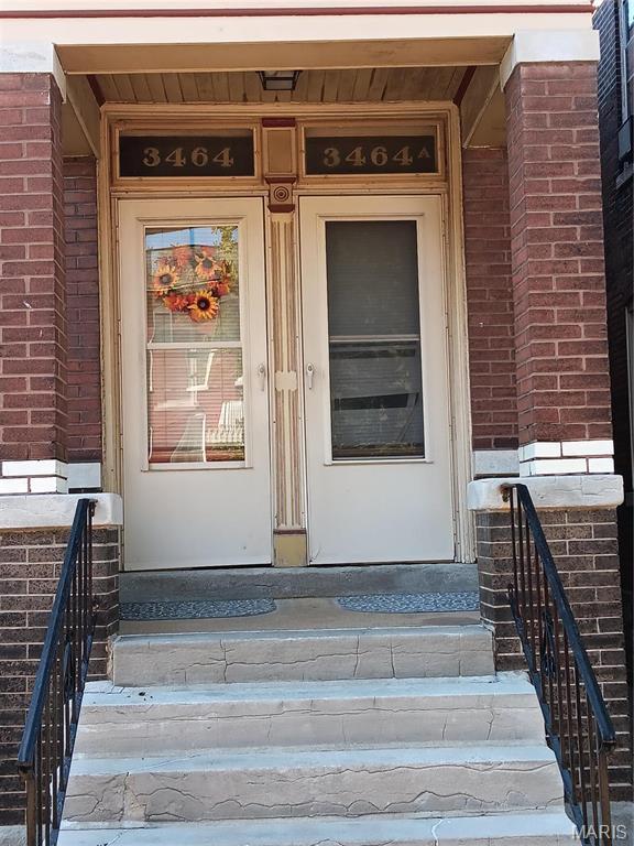 3464 Montana St, Saint Louis, MO 63118 - view of exterior entry featuring brick siding
