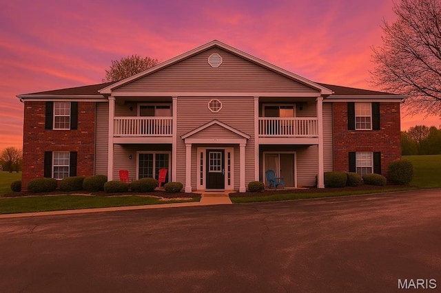 1 Berview Cir Unit B, Saint Louis, MO 63129 - view of front of home featuring a balcony and brick siding