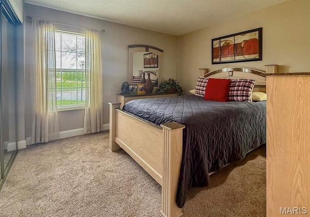 1 Berview Cir Unit B, Saint Louis, MO 63129 - bedroom featuring carpet, a textured ceiling, and baseboards